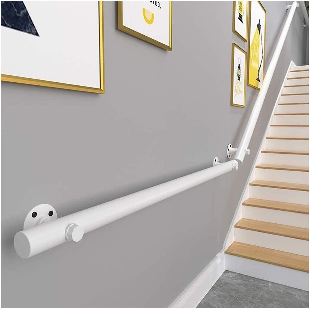 DYB Stairs Handrail Hand Railings White Pine Stair Handrail, Handrail Complete Kit