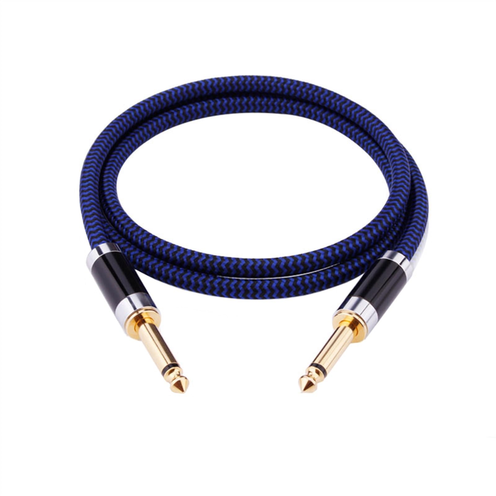 Cable de Audio para Guitarra Cable De Guitarra 6,5 ​​Jack 6,5mm A 6,5mm Cable De Audio para Guitarra Bajo Teclado Amplificador Mezclador 6,35mm Cable (Color : 5m)