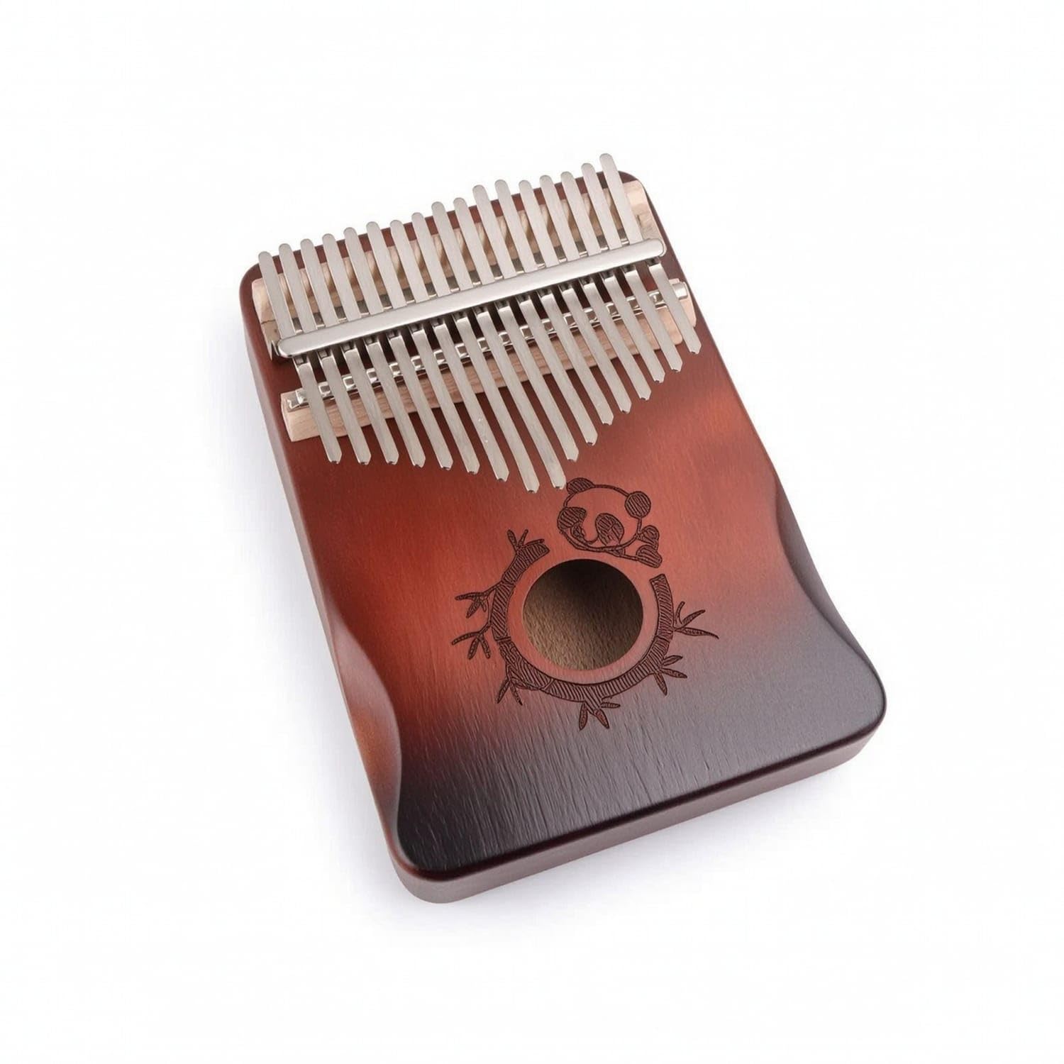 Beginner-Friendly 17-Key Kalimba Portable Kalimba with Tuning Hammer Wooden 17-Key Thumb Piano Hand-Held for Beginners, Students, Hobbyists, Music Practice, Travel, 17-key, Panda Gradient Ret-image-30