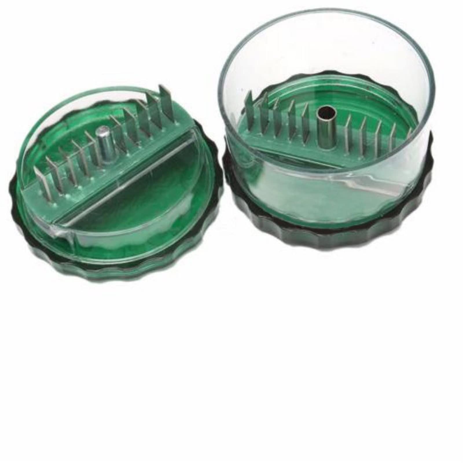 Knoblauchzerkleinerer, Knoblauchpresse, Zerkleinerer, Ingwer-Fleischwolf, Knoblauchreibe, Mini, tragbar, ABS-Edelstahl, Knoblauchpresse, Zerkleinerer, Slicer, Handpresser, Grin