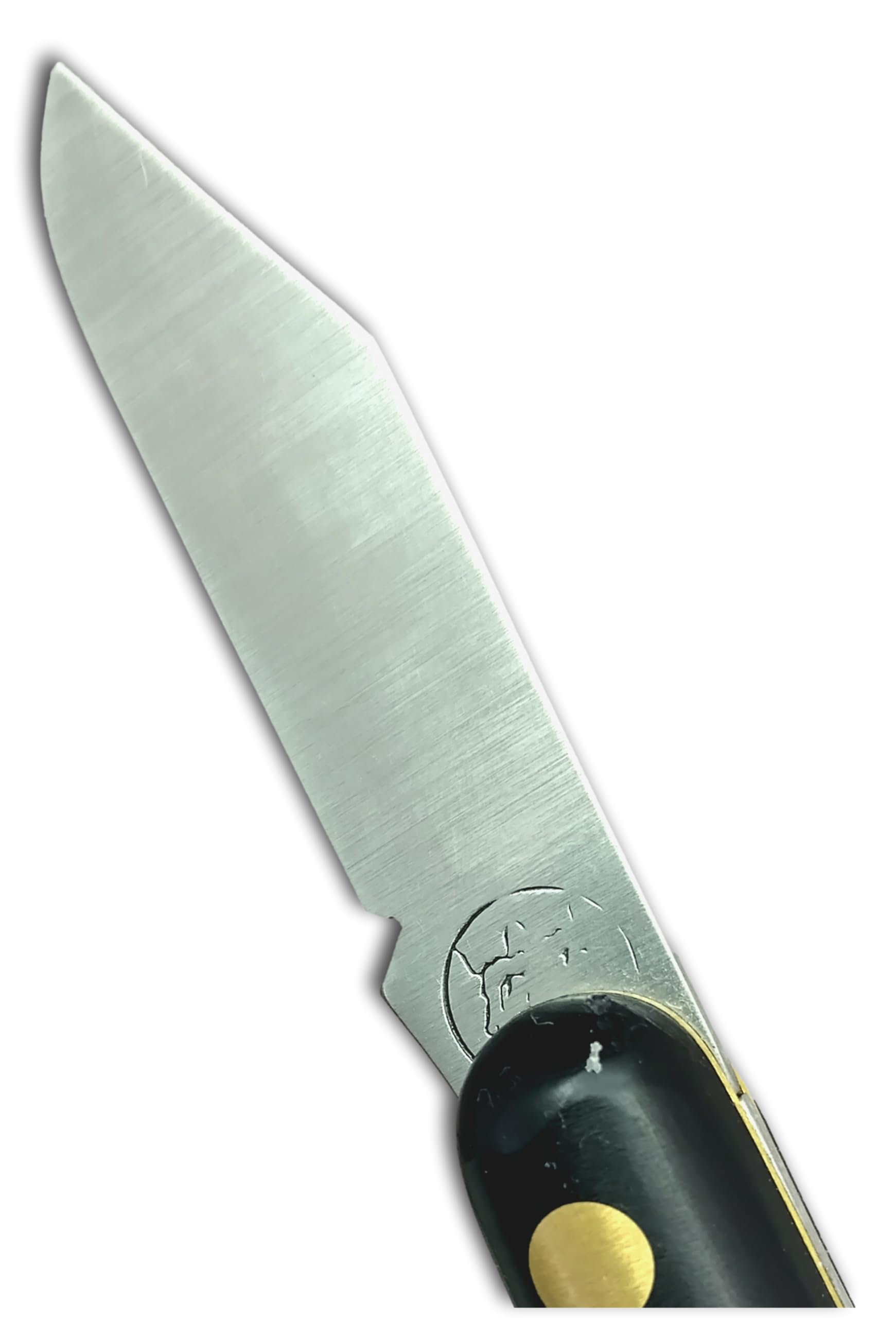 DUE BUOI - 211P Professional Landwirtschaft Beschneide- & Pfropfmesser zum Knospen & Trimmen, Böhler K720 Kohlenstoffstahl, Linkshänder, Messingauskleidung, schwarzer Kunststoffgriff