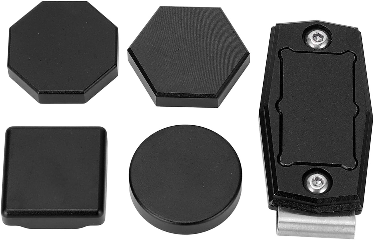 Keenso Magnetic Billiard Chalk Box, Aluminum Compact Case for Hexagonal, Octagonal, Round and Square Chalk, Magnetic Clip, Convenient Use