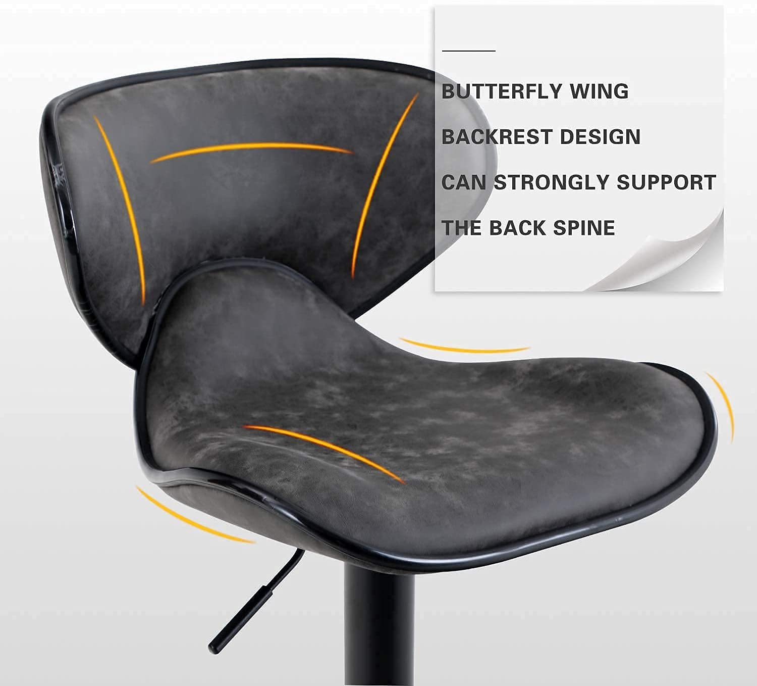 Buy PHI VILLA Swivel Bar Stools Set of 4 Counter Height,Adjustable Bar