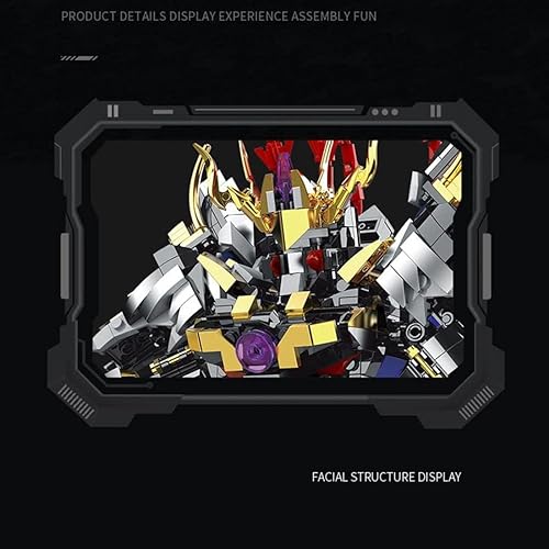 Miniatura 6 de JOMIOD MOC China Chic Mecha Lu Bu General Chinoiserie Modelo, 1448 piezas de juguete coleccionable de Mecha para niños y adultos, regalo de Navidad,