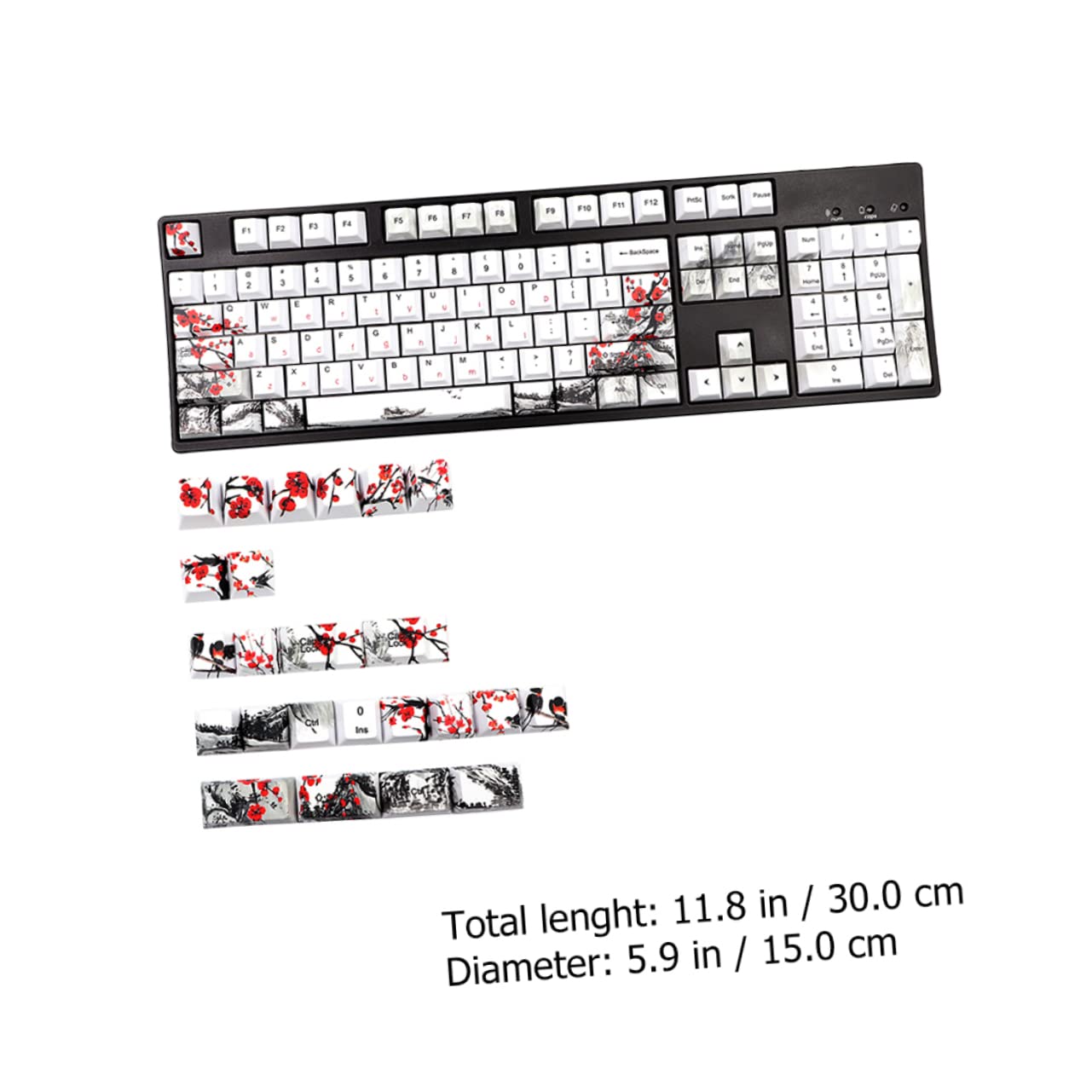 Keycap Meccanici Decorativi 128 Pezzi Pbt Profilo Originale