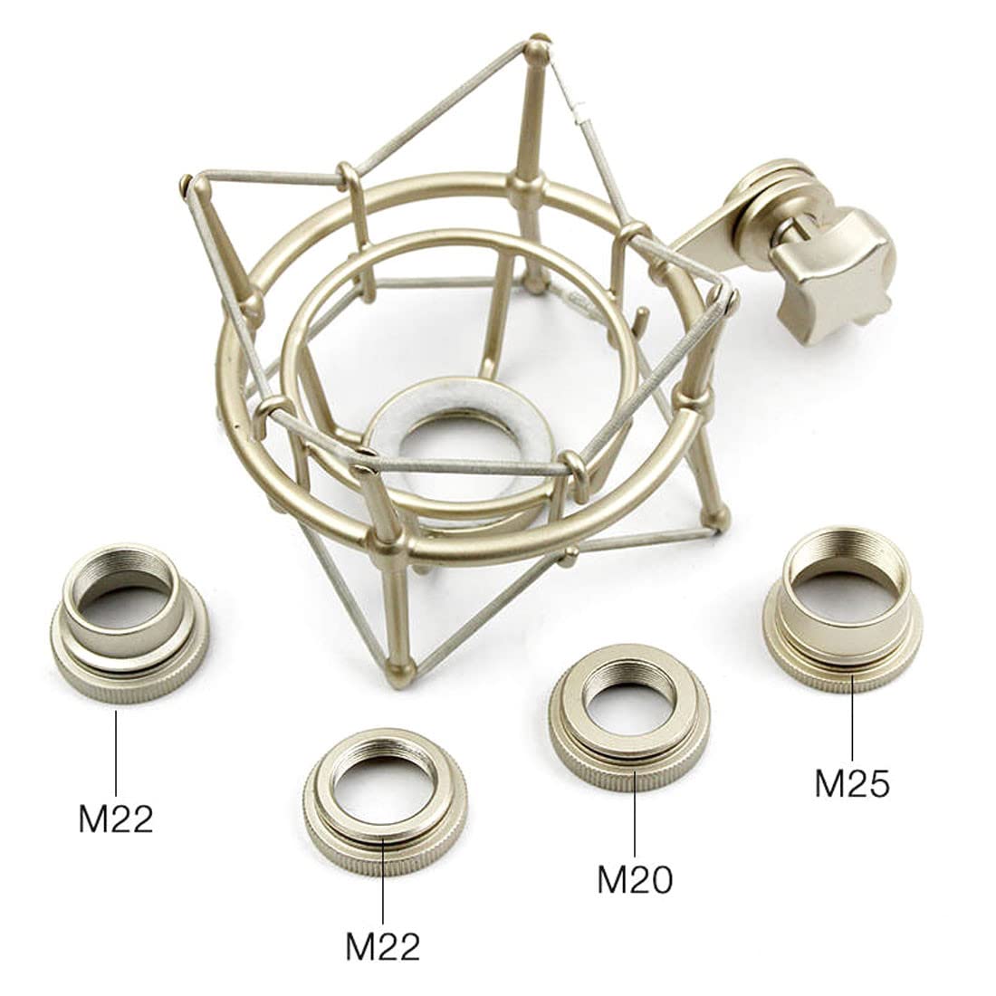 keepdrum MS138 BK Mikrofonarm-Stativ + MS090 Mikrofon-Spinne Shock Mount