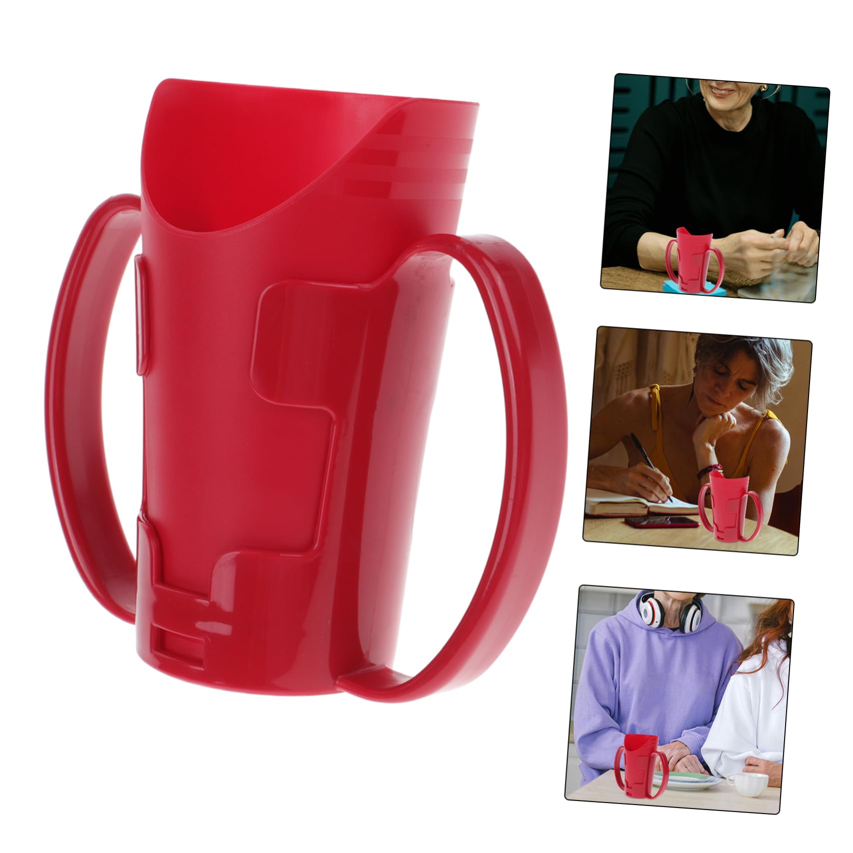 FRCOLOR 3 Uds Taza Para El Cuidado De Personas Mayores Tazas A Prueba De Derrames Para Adultos De Agua Para Pacientes Discapacitados Para Beber De Agua Para Personas
