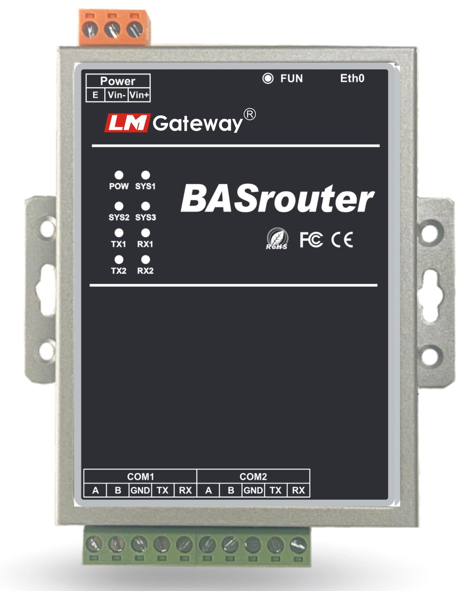 LM BACnet Router 201-B for Building Support, BACnet MS/TP to BACnet IP, 10/100 Ethernet with auto-Negotiation and Auto-MDIX, Support for BBMD