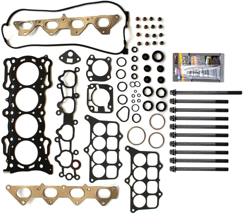 ECCPP Cylinder Head Gasket Set W/Head Bolts Fits for Honda Accord 2.2L HS9851PT,HS9851PT-1