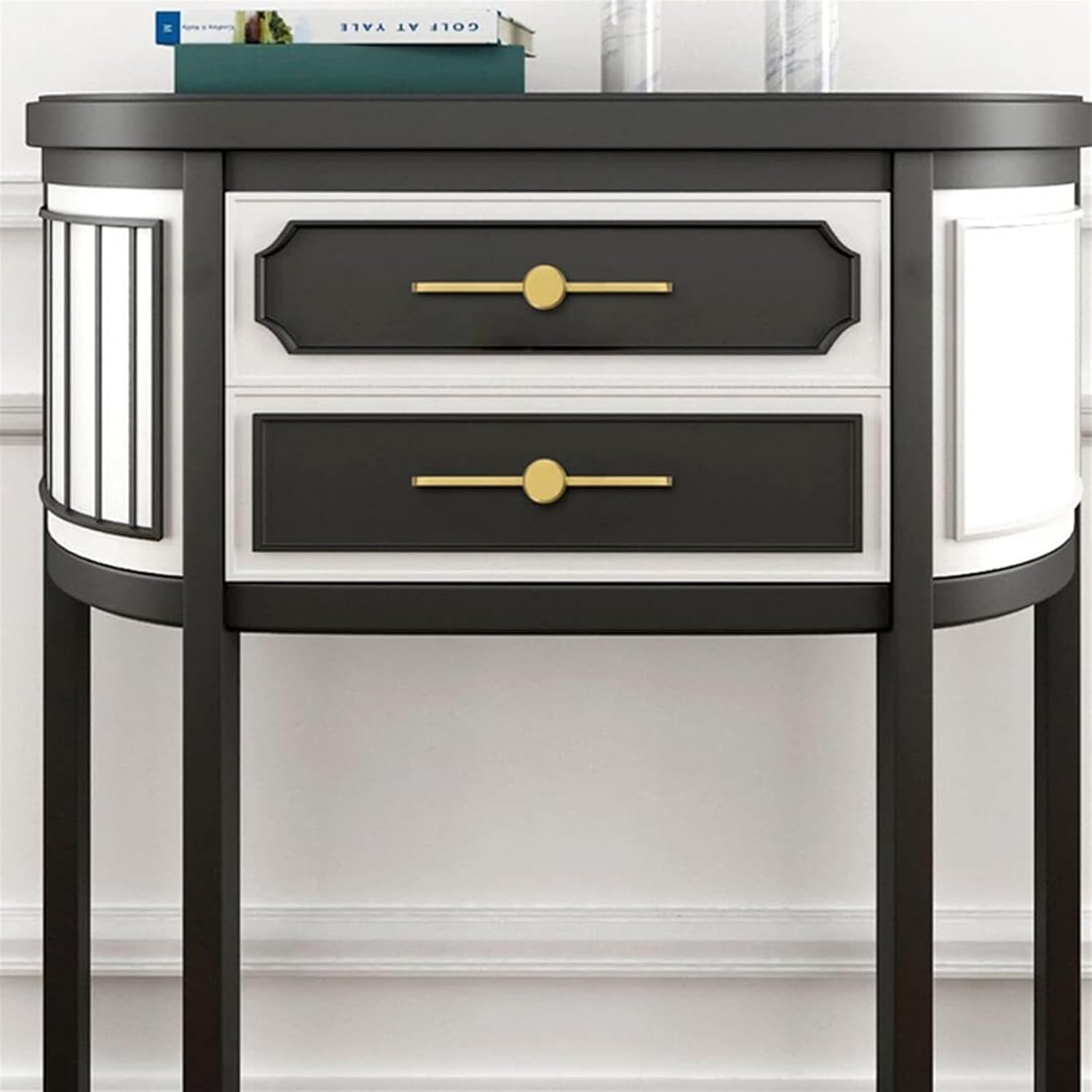 Solid Brass Drawer Handles Gold Drawer Handles Vintage Kitchen Cupboard Handles Furniture Handles Door Handle 2 Pack for Home Decorating Chest Cupboard, 128mm/5in, Brown