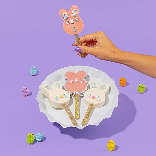 Miniatura 7 de Fancy Sprinkles Mariah Tree - Molde para tartas, 4 cavidades de silicona reutilizable, para hornear y decoración de postres, incluye 8 varillas