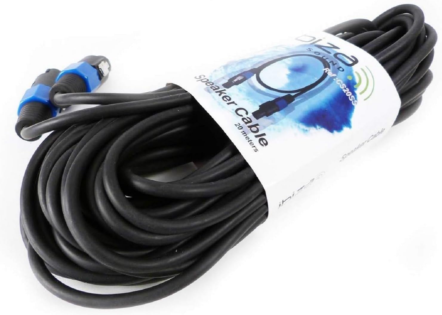 BLca 10m - 2 x 2.5mm² - Câble Audio pour Enceintes noir - Câble HP haut-parleur en CCA Cuivre pour HiFi et Hi-Fi Embarquée 2 5mm2