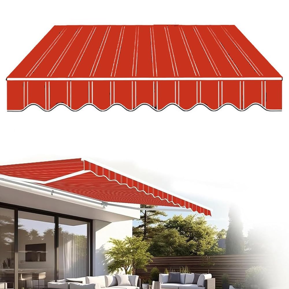 Toile pour auvent extérieur contre la chaleur : protection solaire de 3 à 6 mètres durable