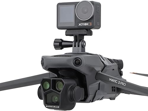 Miniatura 5 de Palumma Soporte de adaptador extendido para drone + reflector para DJI Mavic 3 ProMavic 3 ClassicMavic 3 Drone Mount Kit de conector de extensión (A)