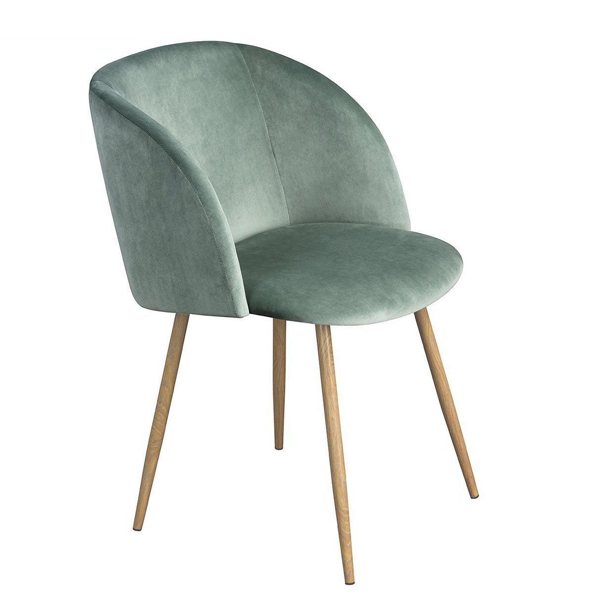 Velvet Chair, 47cm(Width), 52cm(Depth), 81.5cm seat Height: 39.5 cm