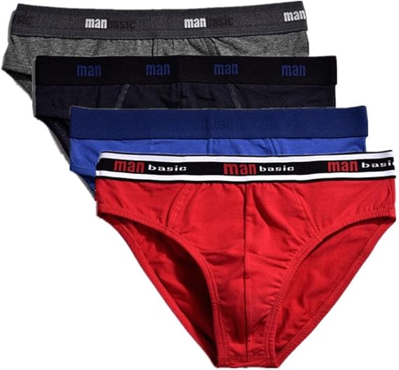 Amazon Man Basicメンズ ビキニ パンツ ブリーフ 綿 素材 男性 下着 4枚組 前閉じ メンズ 通販
