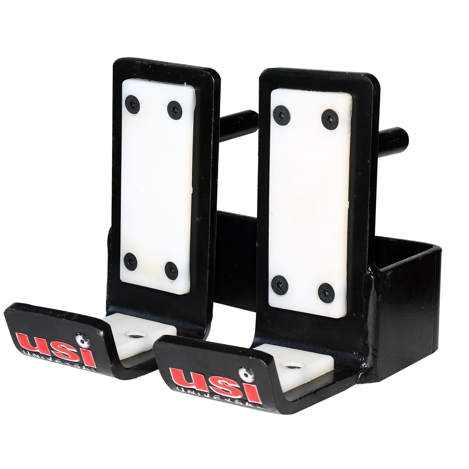 USI UNIVERSAL JCP Solid Steel J Hooks, J Cups For Squat Rack, Power Cage Rig Accessories 1 Pair (10x7.5x15cm), Heavy Gauge Metal, Nylon Plastic Liner To Protect Bar Knurling, Weight Capacity 450kg (B083B6V2VL) Amazon Price History, Amazon Price Tracker