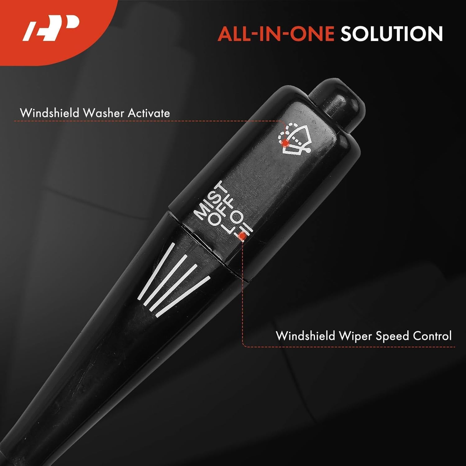 A-Premium Turn Signal Switch, Windshield Wiper, Headlight Dimmer, Hazard Switch Multifunction Switch Lever Compatible with Toyota 4Runner, Pickup, 1984-1989, 20-Pin