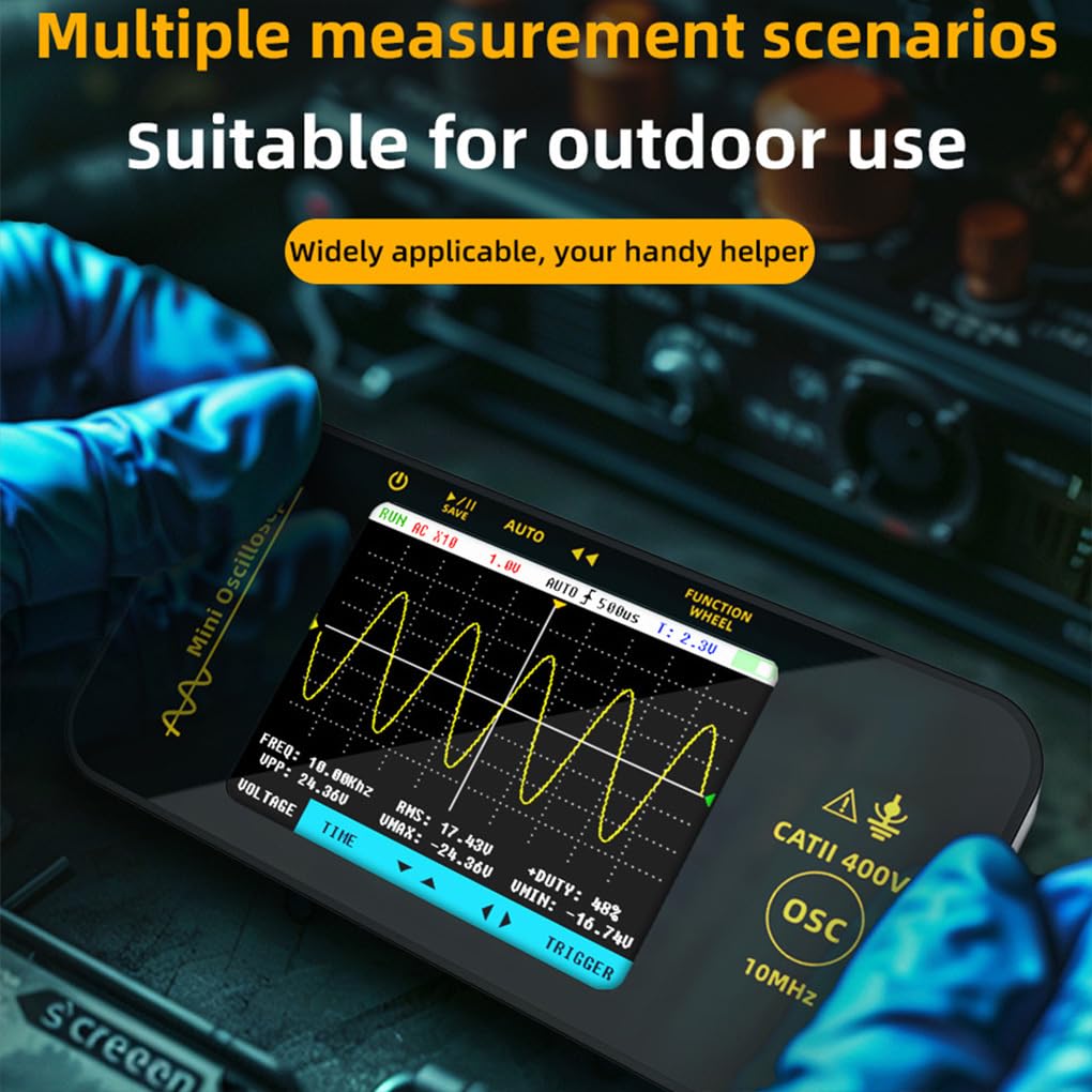 IOIUSKKU Testeur multifonction de capacité, oscilloscope,Avec sonde