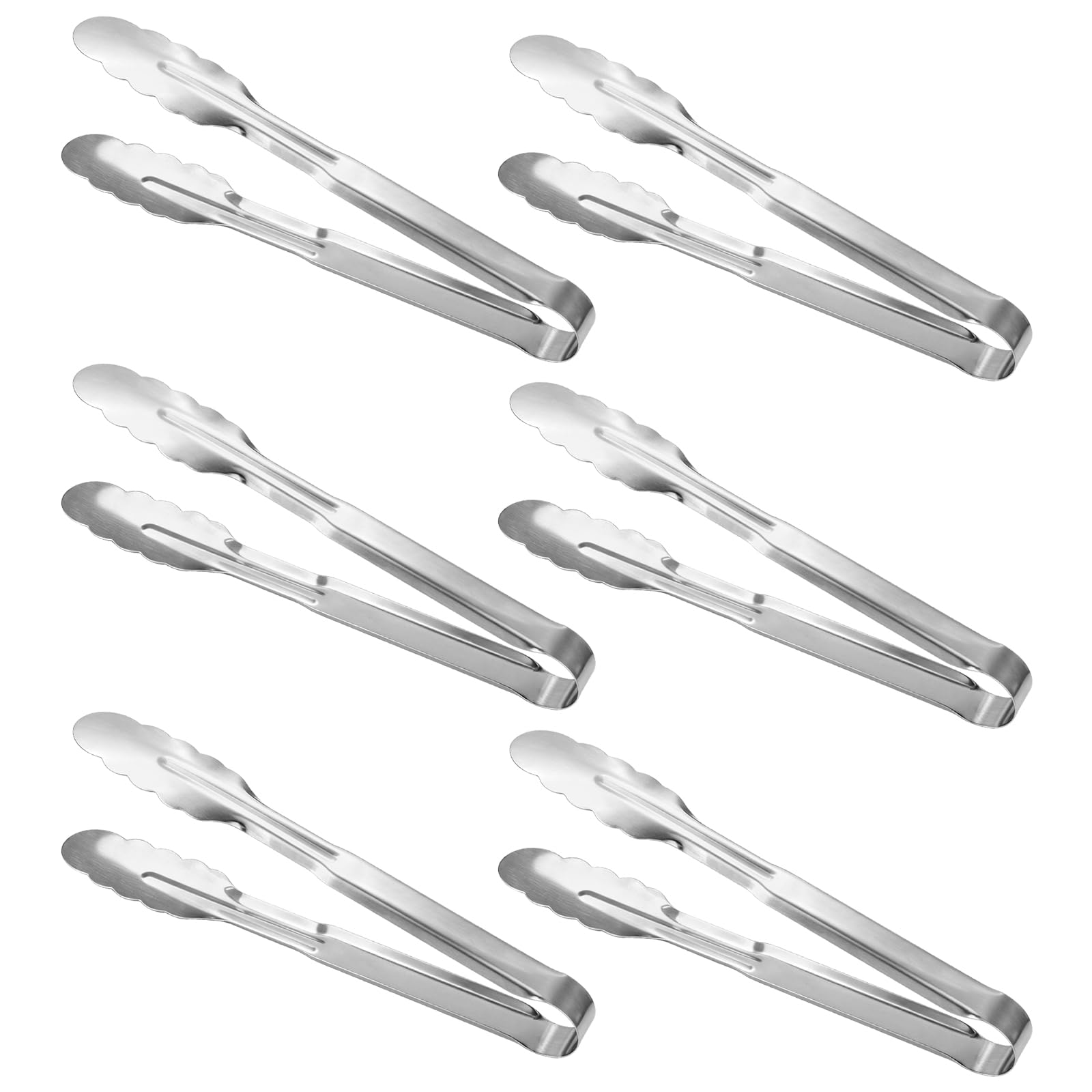 MABAHON 6PCS Kitchen Tongs,9inch Serving Tongs Buffet Cooking Tongs