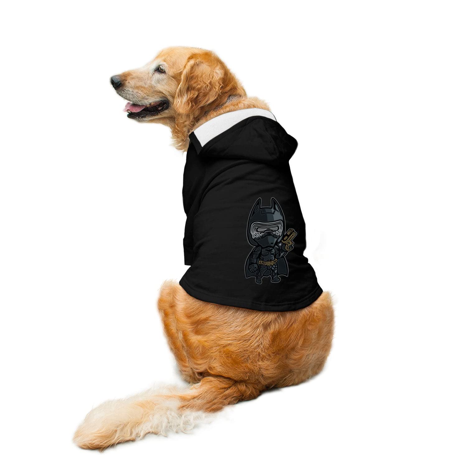 Ruse Pet Darkest Knight Printed Full Sleeves Dog Autumn Winter Hoodie Jacket/Apparel/Clothes/Jackets Gift for Big and Small Dogs.(Black/M) (B0BFXHJY6D) Amazon Price History, Amazon Price Tracker