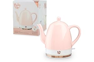 Pinky Up Noelle 1.5 L Pink Electric Tea Kettle