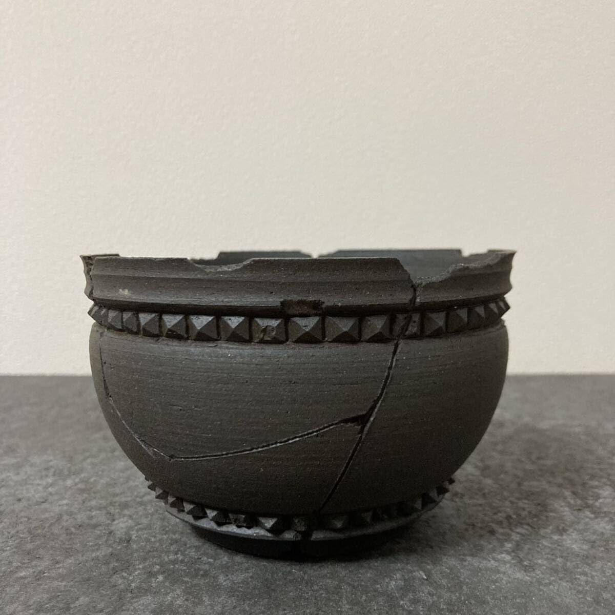 【未使用】 吉光窯 kikko 「Broken Studs FA」スタッズ 鉢 未使用 吉光窯 kikko broken studs スタッズ 植木鉢 陶器鉢 盆栽