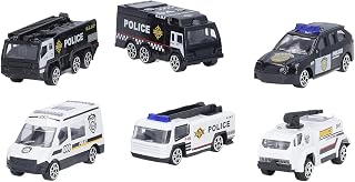 Child SWAT Car Toy Set, 1:64 Alloy Metal Portable Kid's Educational Toys Die Casting SWAT Car Police for Birthday Children's Day Christmas New Year