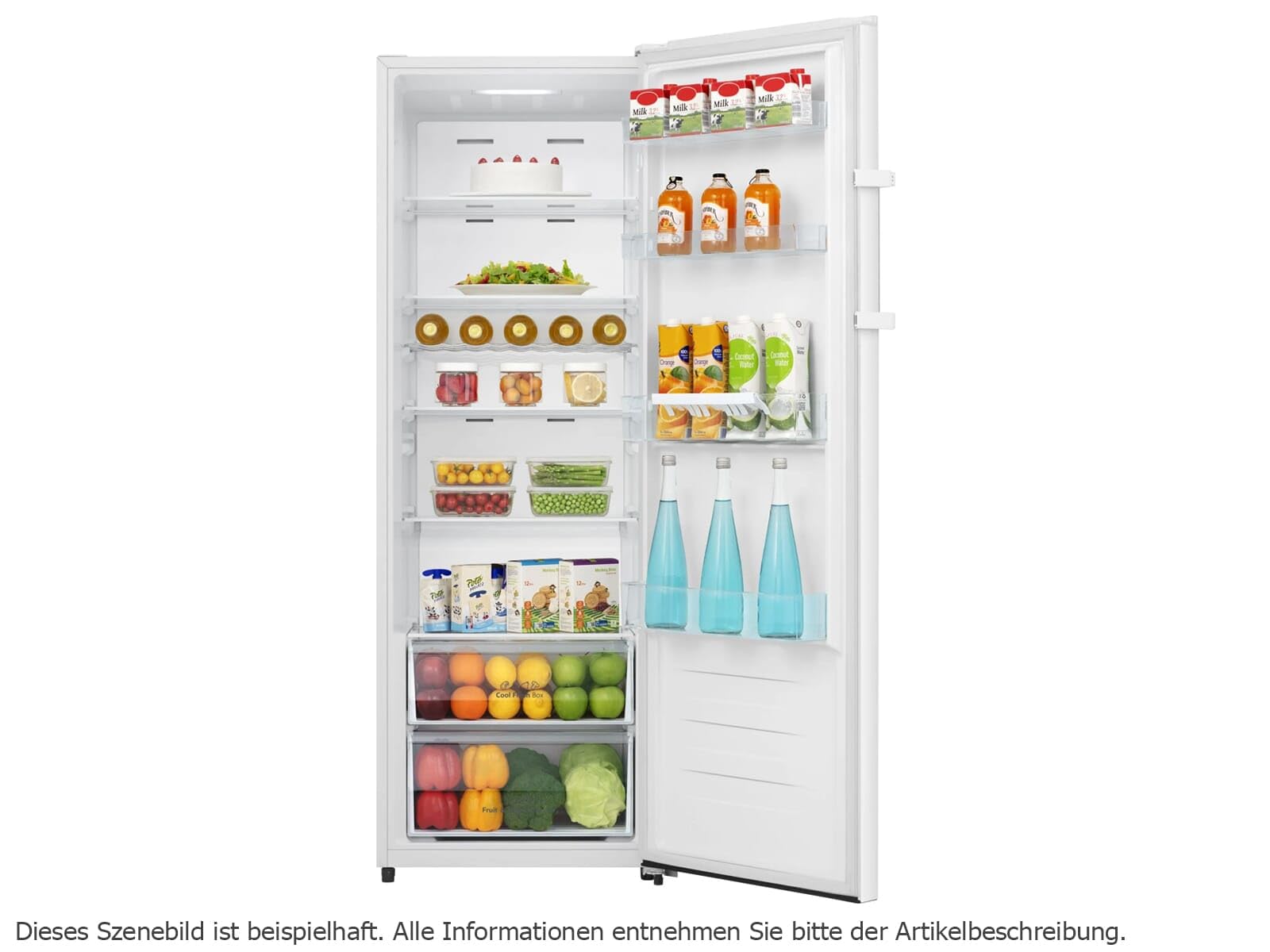 Hisense Lodówka RL415N4AWC o pojemności 322 l, sprężarka inwerterowa, Multi AirFlow, klasa efektywności energetycznej C, 172 cm x 59,5 cm, biała
