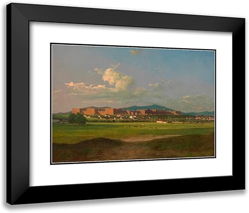 ArtDirect Josef Feid 24x17 Black Modern Frame and Double Matted Museum Art Print Titled - The Arsenal in Vienna (1860)