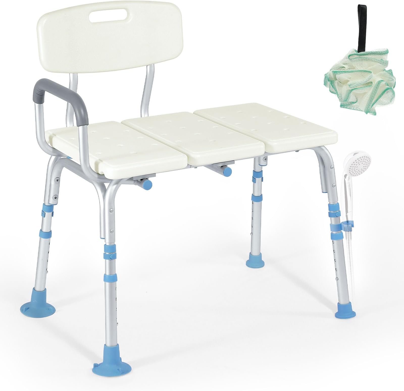 Amazon.com: Pepe - Bathtub Bench with Handle, Transfer Bench, Bath Board for Adults : Health ...