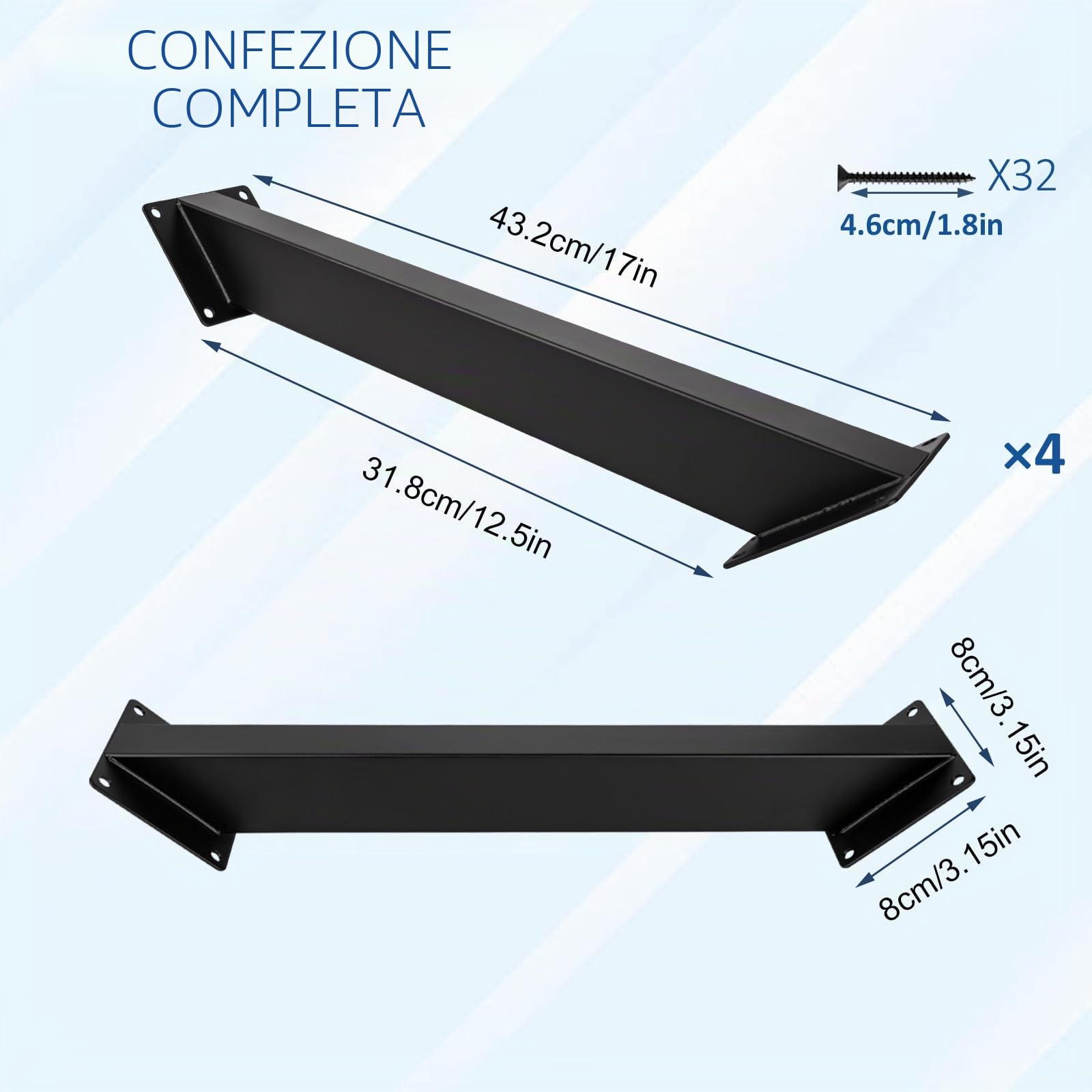 4 Pezzi Staffe per Gazebo, Squadrette Angolari, Connettori per Travi, Staffe per Travi in Legno, Set di Supporti per Gazebo, Connettori Pergola, Supporto per Gazebo con Angolo di 45°