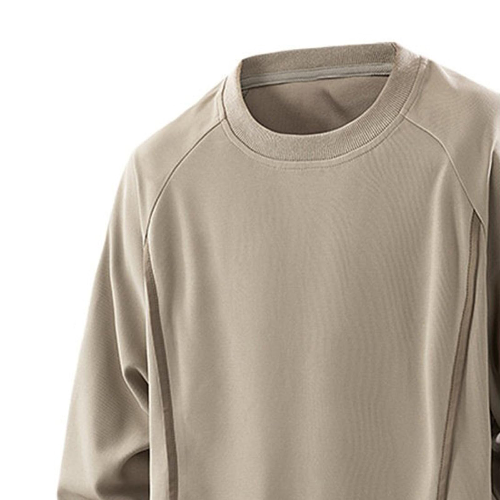 Lässiges Sweatshirt mit Rundhalsausschnitt, langärmeliger Pullover, weiches Mischgewebe, bequemes Streetwear-Oberteil für den Alltag