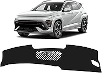 Vista 100 de FIILINES Cubierta de Tablero para Hyundai Sonata 2011-2014, Cubierta de Tablero Accesorios Sonata Cubierta de Tablero de Gamuza Alfombrilla Parasol