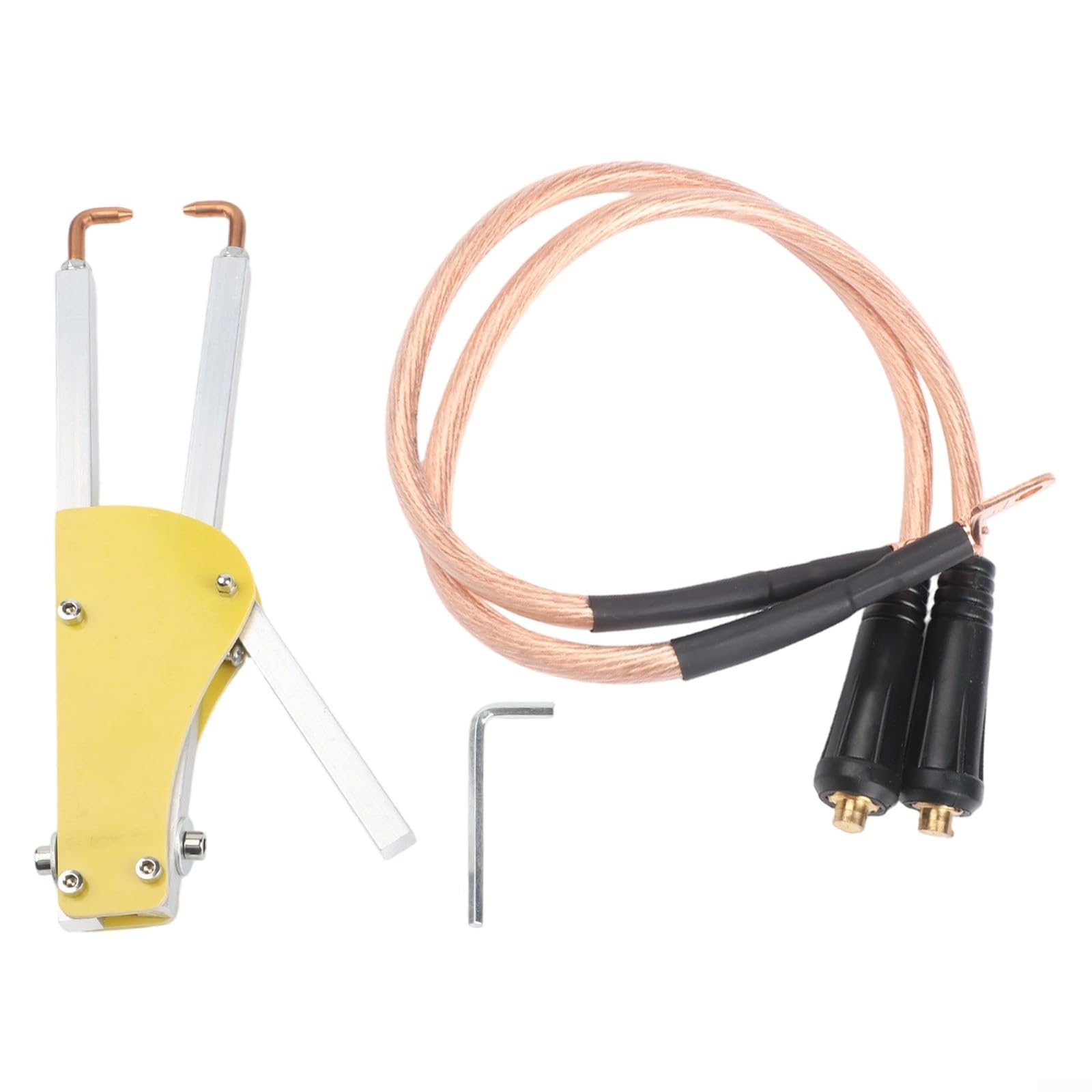 Pinza Saldatrice a Punti Portatile con Impugnatura Ergonomica Regolabile per Pressione per Riparazione Lamiera, Lunghezza 123 mm, Accessori per Saldatrice Elettrica