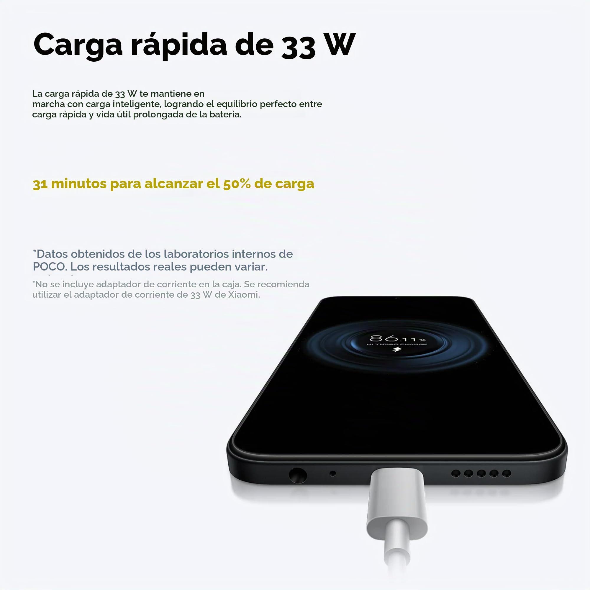 XIAOMI POCO C85 - Smartphone de 6+128GB, Cámara Dual de 50MP con AI, Pantalla inmersiva de 6,9”, Potente procesador Octa-Core, Carga rápida de 33W, 6000mAh, Cargador no Incluido, Morado (Versión ES)