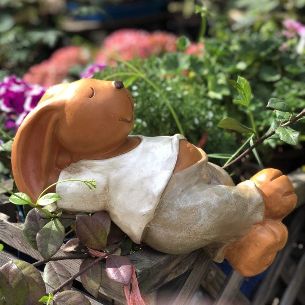 Statua abstrakcyjna rzeźba ozdoba nowoczesne rzemiosło sztuka do salonu statuetka rzeźba dekoracja domu królika statuetki i figurki na zewnątrz do ogrodu, rzeźby zwierząt wystrój domu, patio taras