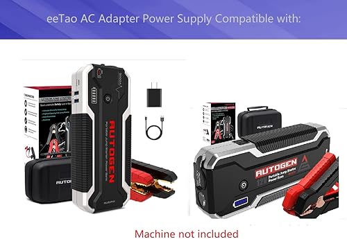 Miniatura 3 de Cable de carga micro USB compatible con AUTOGEN MJS111B MJS-111 MJS60W arrancador de coche 4500A 4000A 3000A 12V enchufe cargador de batería