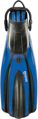Miniatura 2 de Mares Avanti Superchannel OH - Aletas de tacón abierto anatómico unisex de 3 canales para buceo, esnórquel, natación y apnea Azul real,Negro