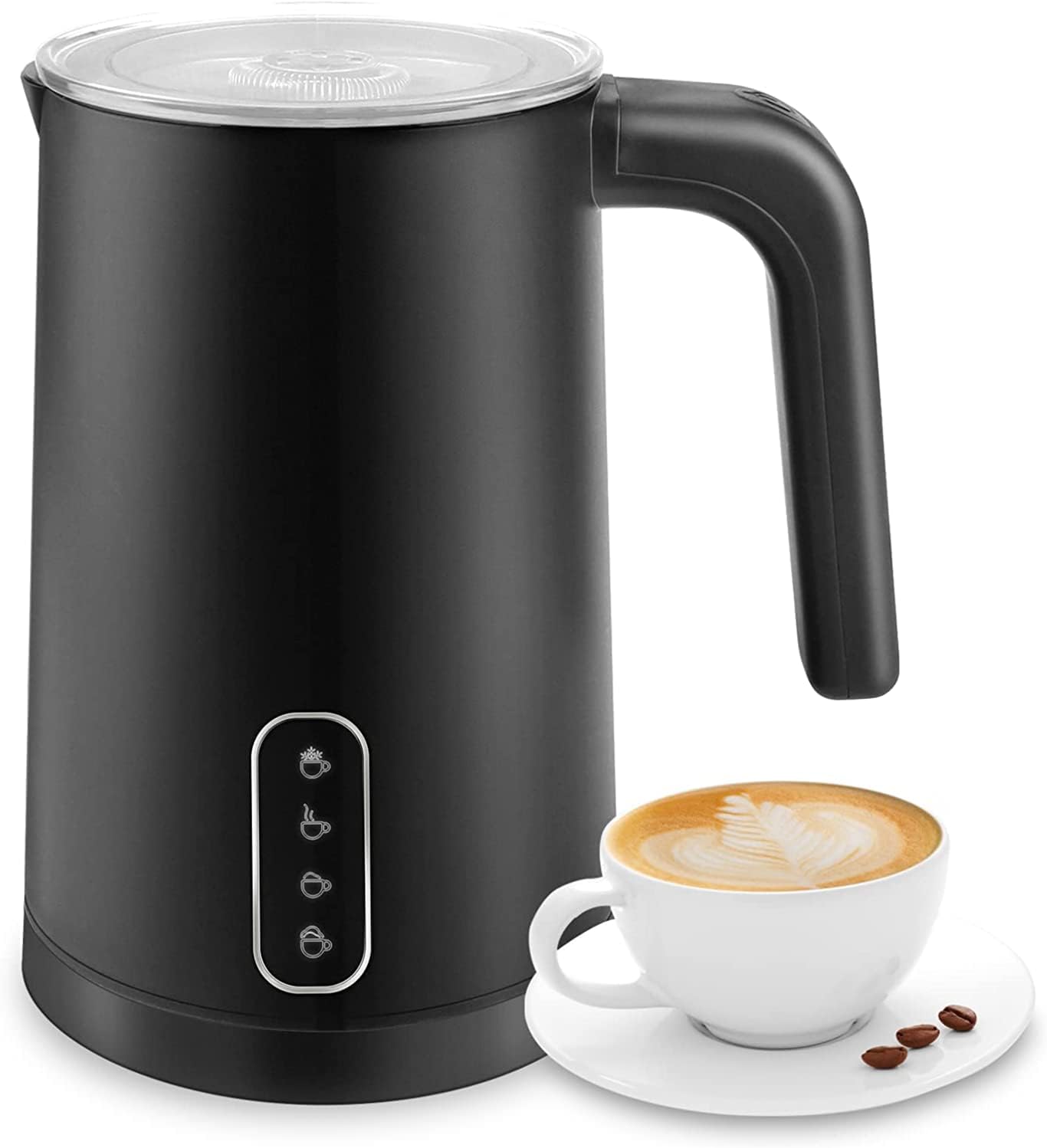 Milk Frother, Byzesou 4 in 1 Automatic Warm and Cold Milk Foamer