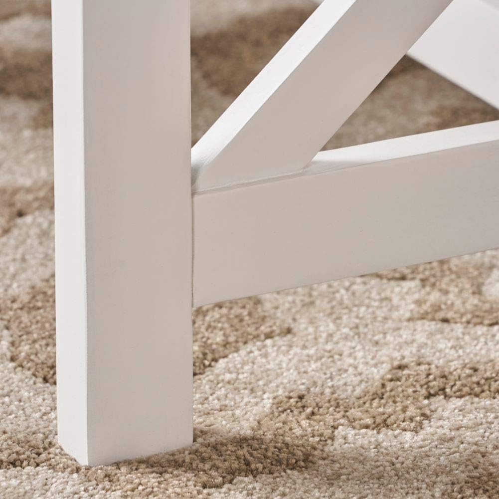 New Deal Christopher Knight Home Shammai Indoor Farmhouse Cottage Acacia Wood End Table with White Frame, Pu White / Dark Oak Best Cyber Monday 🔥 Christopher Knight Home Shammai Indoor Farmhouse Cottage Acacia Wood End Table with White Frame, Pu White / Dark Oak