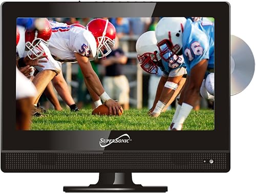 Supersonic SC-1312 13,3" pantalla panorámica LED HDTV con reproductor de DVD incorporado
