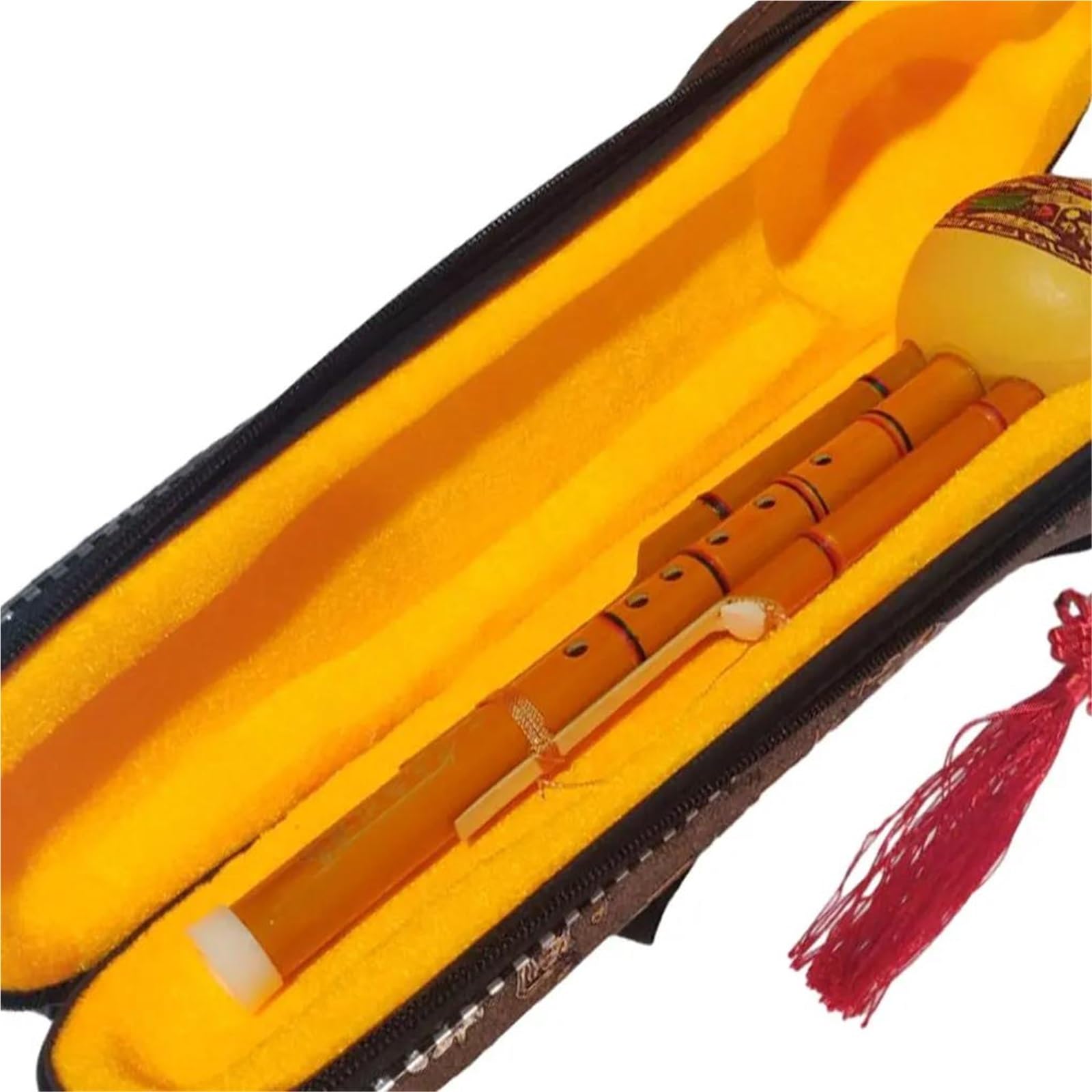 Instrument De Musique Hulusi Hulusi Flûte Cucurbit Flûte Bambou C Clé Hulusi Avec Étui Pour Mélomane Débutant