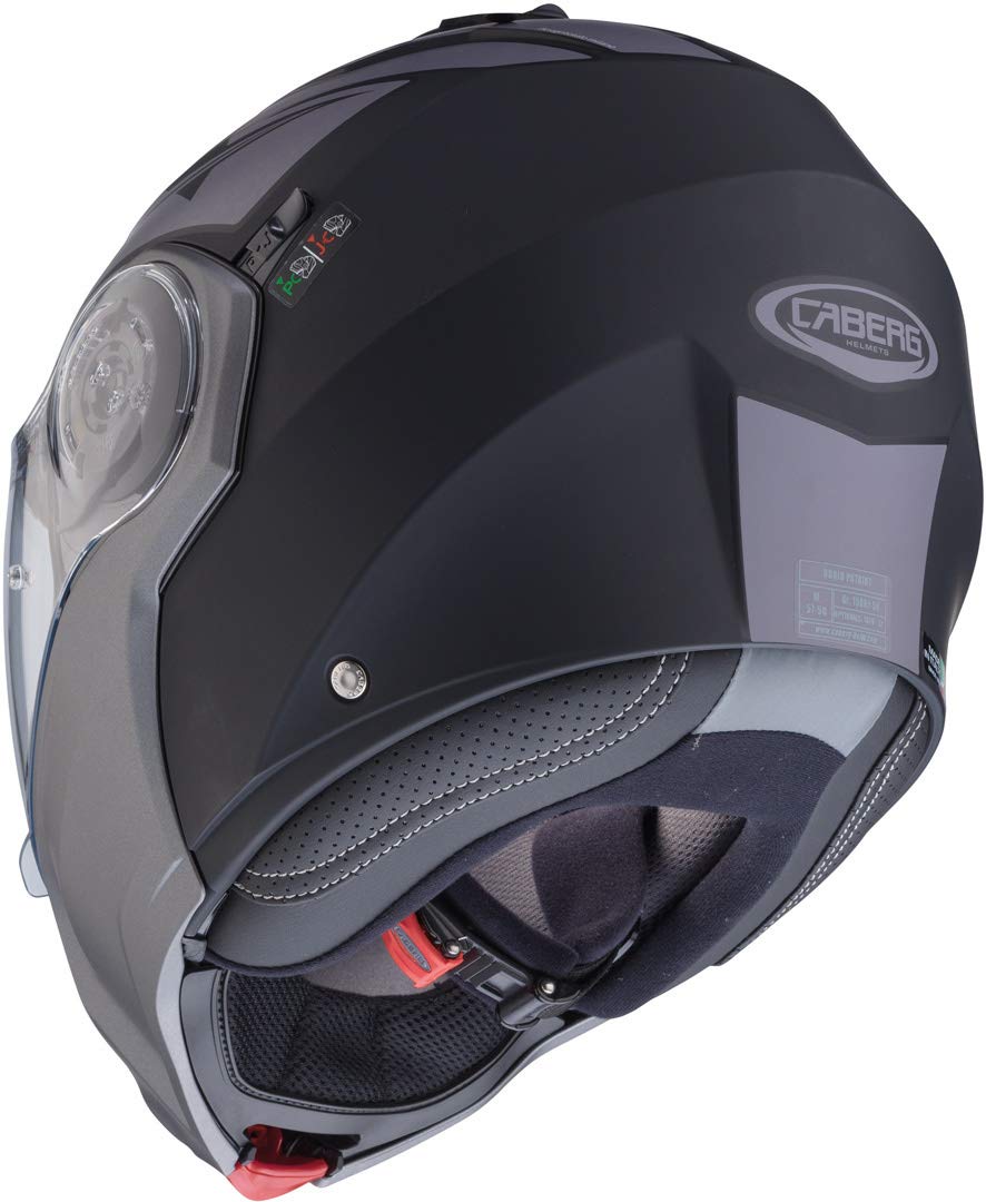 Caberg Droid Patriot Flip-Up Helmet Black Matt/Grey S (55/56)