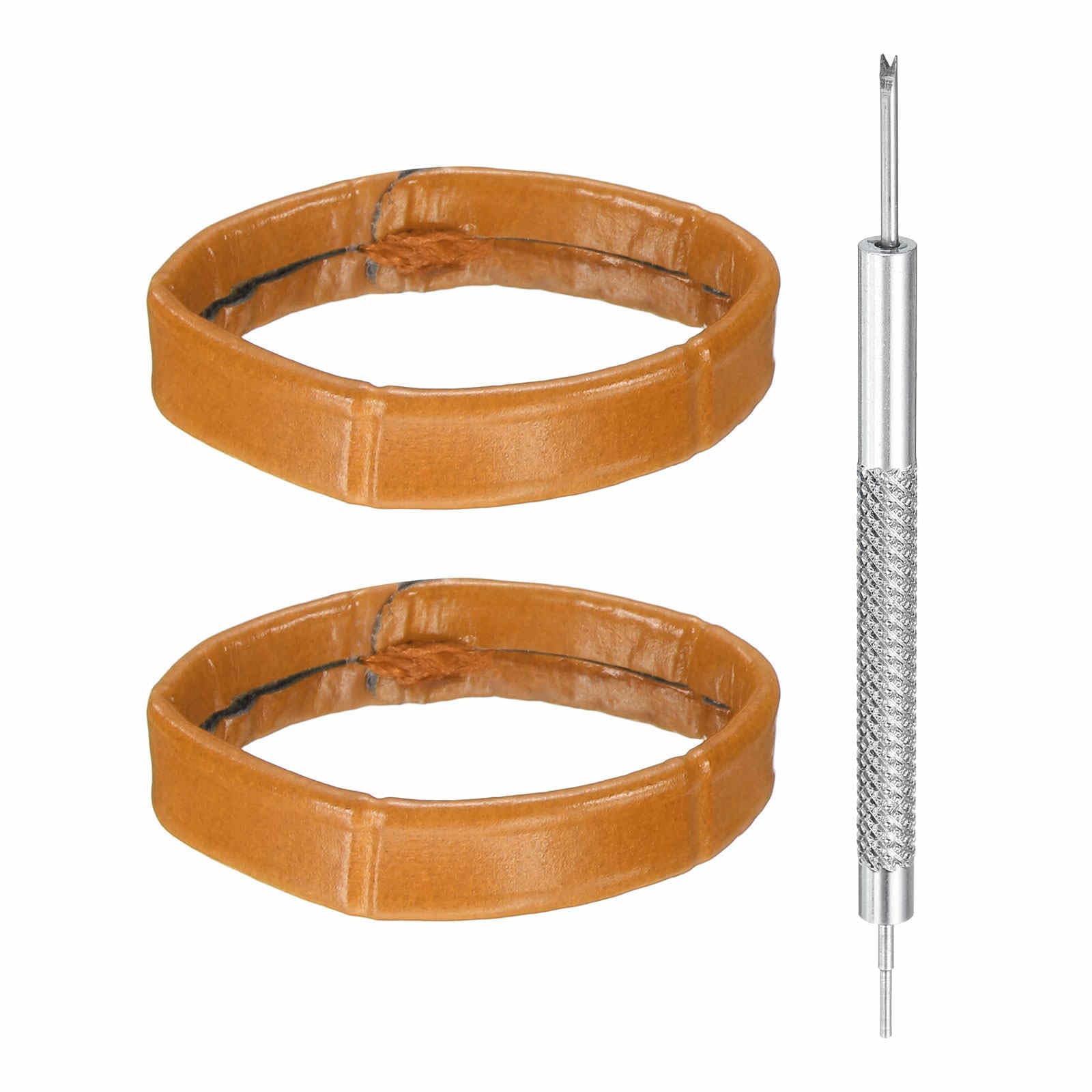 HARFINGTON Leather Watch Band Loops Replacement Watch Band Keeper Watch Strap Holder Retainer Wristwatch Strap Fastener Rings