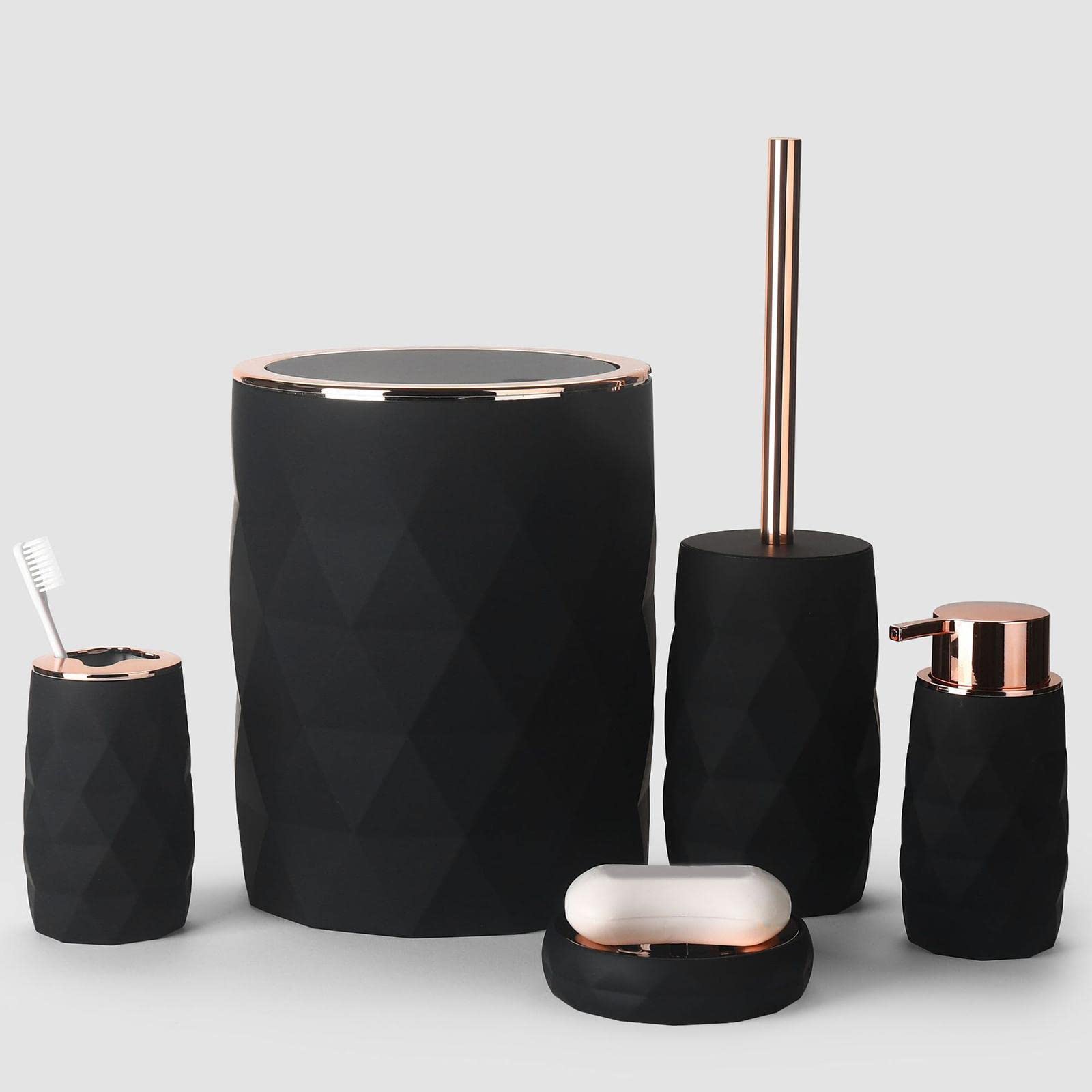 Accesorios de baño, soporte para cepillo de dientes, organizador de tocador, multifuncional, diseño elegante, adecuado para baños modernos