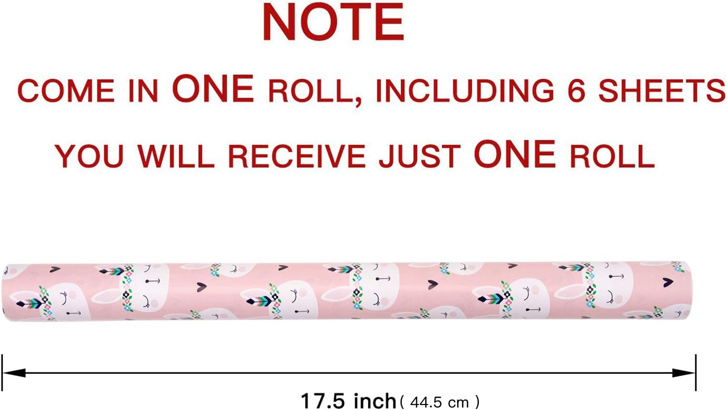 RUSPEPA Baby Girl Wrapping Paper Sheet White Swan and Cute Bunny