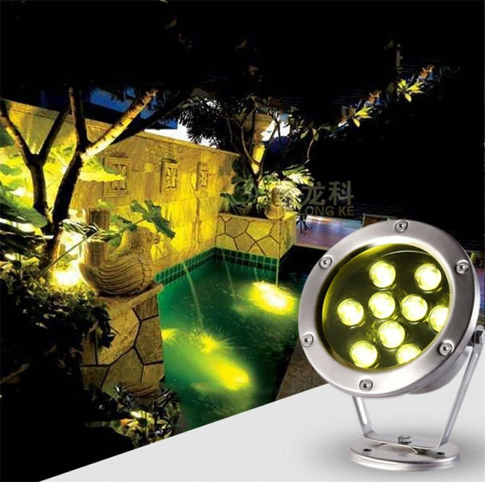 Pond Lights DC24V Waterproof Submersible IP68 Underwater Outdoor Garden Swimming Pool Party Fountain LED Lamp 6W RGB Multicolor