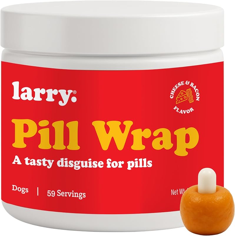 Petisco para Cães Larry em Pasta para Esconder Medicamentos, Sabor Queijo e Bacon, 119 g