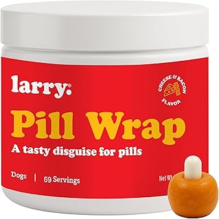 Cheese & Bacon Pill Wrap for Dogs - Pet Pill Paste - Hide Dog Medication Pockets - Dog Treats for Medicine Hide Pill - 59 Servings - 4.2 oz - Made in USA